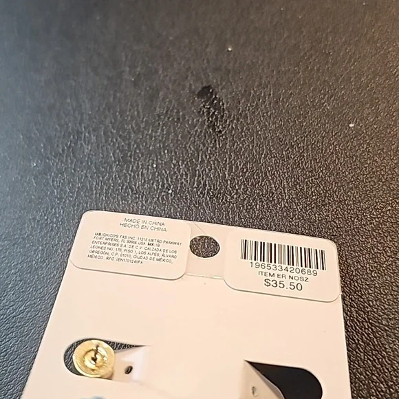 Chico's Turquoise Hoop Earrings - Picture 4 of 4